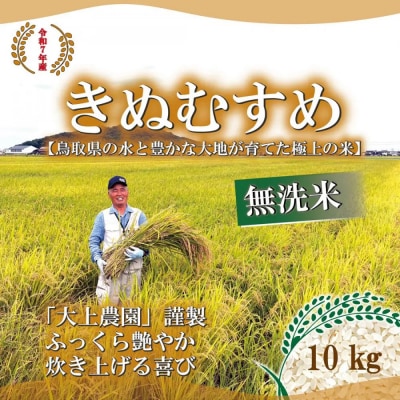 <令和7年産>大上農園のきぬむすめ(無洗米・10kg)