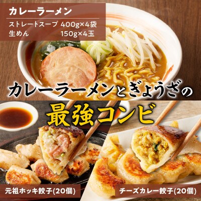 カレーラーメンと餃子 Eセット