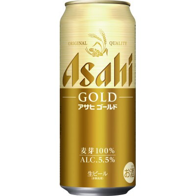 【アサヒビール発祥の地】アサヒゴールド缶　500ml×24本　(有)きしまえ
