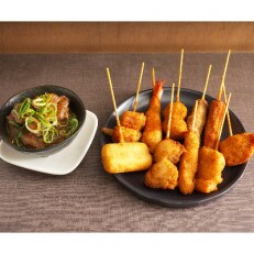 ぱん屋の串カツ作々【串カツセット《万博公園》】串カツ10本(10種×各1本)+自家製土手焼き