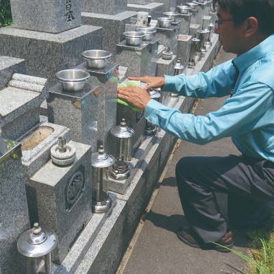 【吹田市内のみ】お墓おそうじ代行サービス 1回