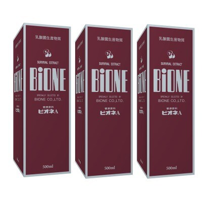 乳酸菌生産物質ビオネA　500ml　3本　国内製造