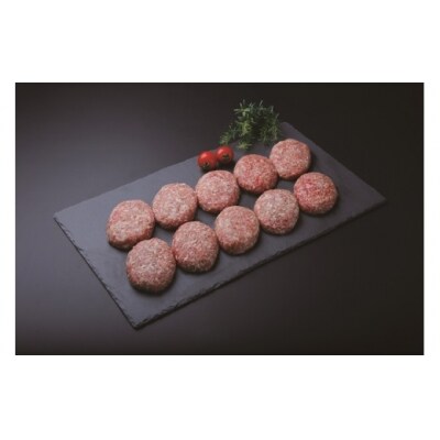 九州産黒毛和牛ハンバーグ 100g×10個【丸徳】_HA0393