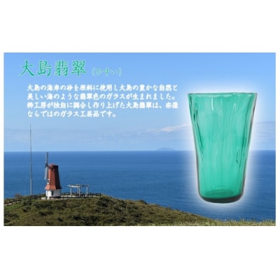 大島翡翠 タンブラー　NM-22GR【粋工房 株式会社】_HA1161