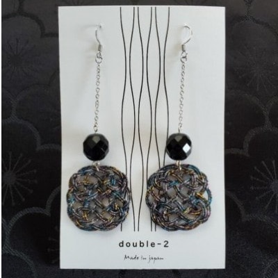 【金沢水引】NICO　ピアス　ブラック