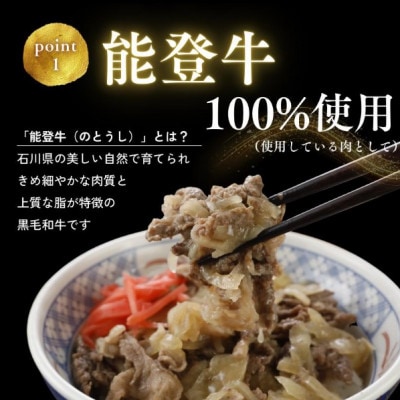【湯せんで手早く】能登牛 牛丼の具100g×8袋