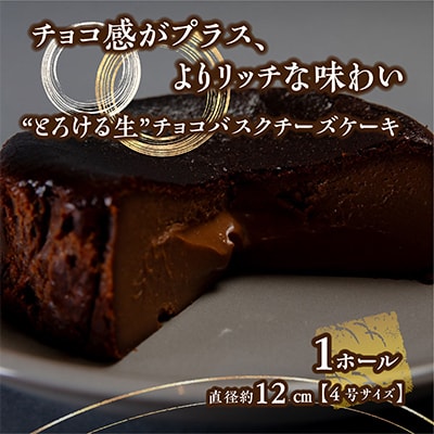【しっかり、だけどふわとろ】ベルギー産のチョコを贅沢に使用した 生チョコ バスクチーズケーキ