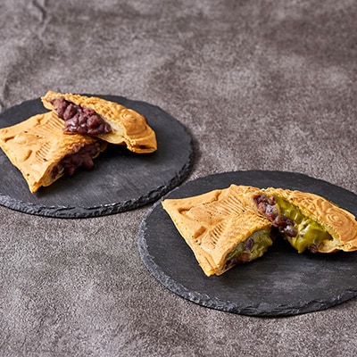 【さとふる限定】冷凍たい焼き能登産大納言あずきと宇治金時 計4個