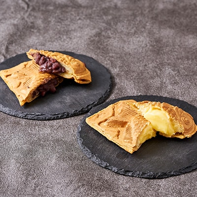 冷凍たい焼き 能登産大納言あずきとカスタード 計8個