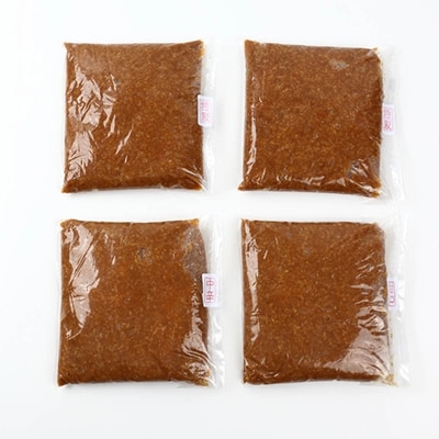 特製甘口信州みそ2kg・甘口信州みそ1kg・中辛信州みそ1kg詰合わせ4kgポリ樽詰