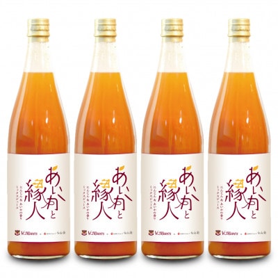 100%りんご(あいかの香り)×にんじんジュース!4本入り!VC長野トライデンツコラボ製品!