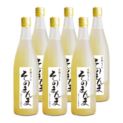 飲む梨!! 信州産　高級南水梨100%そのまんまジュース6本入　高い糖度の南水梨を使用!