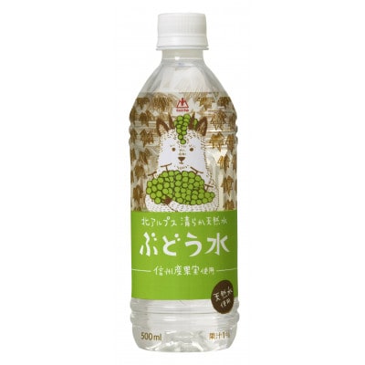 北アルプスの清らか天然水　ぶどう水　500mlPET×24本入