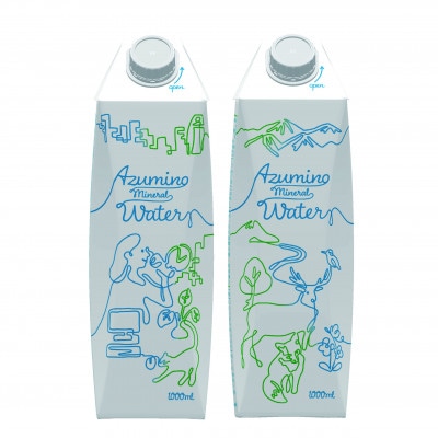 Azumino　Mineral　Water　1L紙パック×6本(安曇野ミネラルウォーター)