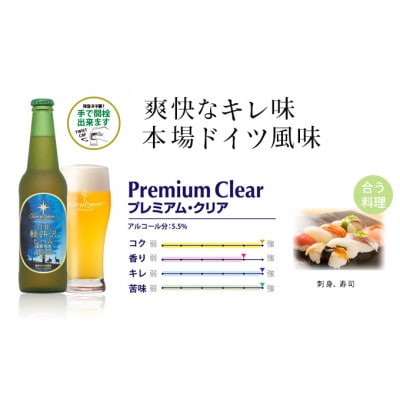 THE軽井沢ビール〈プレミアムクリア〉330ml×12本入り(1ケース)