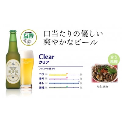 THE軽井沢ビール〈クリア〉330ml×12本入り(1ケース)