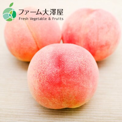 長野県産もも　川中島白鳳　贈答用　秀　約3kg(8~15玉)