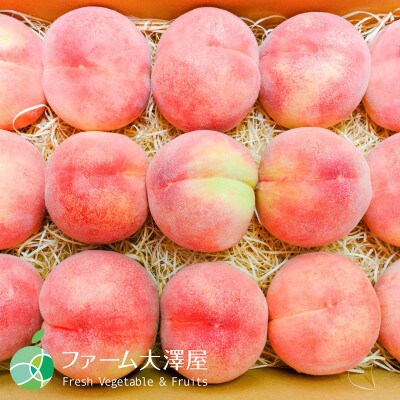 長野県産もも　川中島白鳳　贈答用　秀　約5kg(15~24玉)