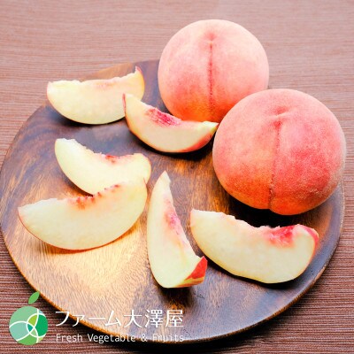 長野県産　川中島白桃　贈答用　秀　約3kg(8から15玉)