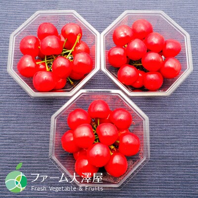 佐藤錦　さくらんぼ　L～2L　秀　約400g　長野県産