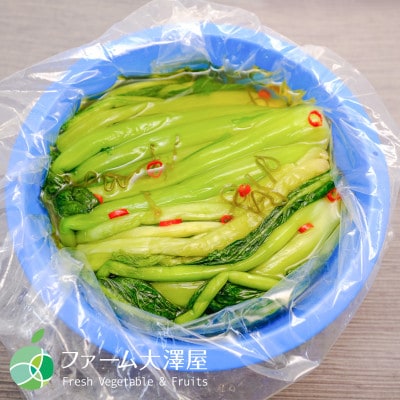 本場野沢温泉　野沢菜漬　バケツ　約1.5kg