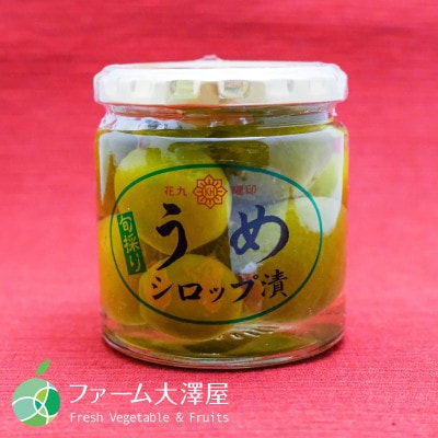 花九曜印　うめシロップ漬　3本セット(1瓶250g)　長野県産　諏訪市
