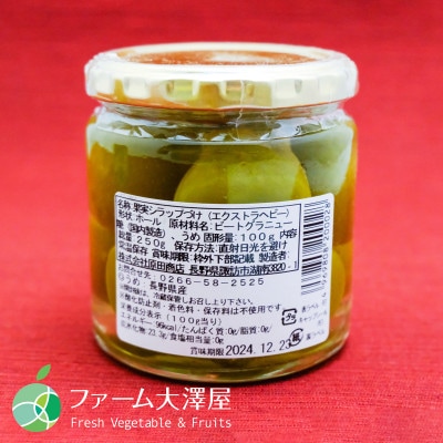 花九曜印　うめシロップ漬　3本セット(1瓶250g)　長野県産　諏訪市