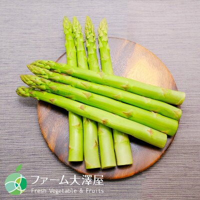 極太アスパラガス　グリーンアスパラガス　約500g　3L-4L　8-10本　長野県産