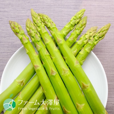 極太アスパラガス　グリーンアスパラガス　約500g　3L-4L　8-10本　長野県産