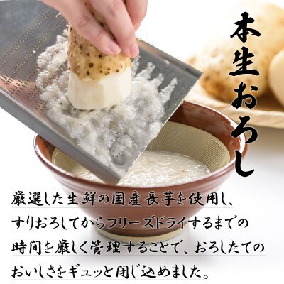 フリーズドライ国産長芋とろろ20食セット(10食入×2箱)/個包装の味付きとろろ　常温保存できます