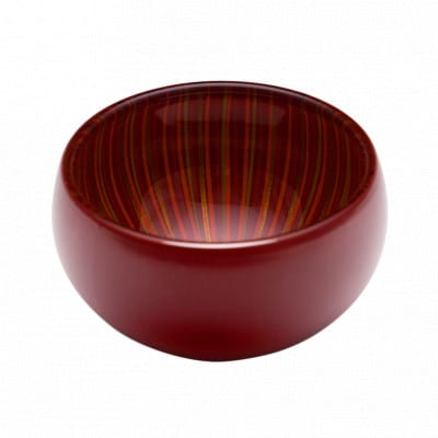 丸嘉小坂漆器店　百色　蕾　クリスタルボウルS　朱