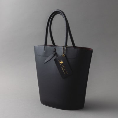 りんごレザー RingoLeather(R) IVY PRODUCTS コラボ TOTE 【 黒 】