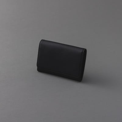 りんごレザー　【RingoLeather(R)】 CARD CASE 黒