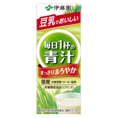(紙パック)毎日1杯の青汁 すっきりまろやか豆乳ミックス200ml×24本
