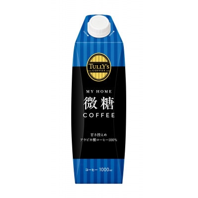 (紙パック)タリーズマイホーム微糖屋根型キャップ付き1L×6本