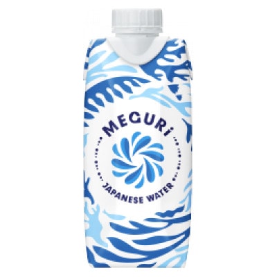MEGURI(純水・海洋深層水) 紙キャップ付 330ml×12本入り