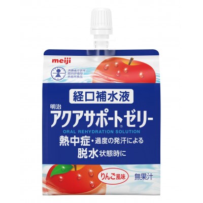 明治 アクアサポートゼリー 200g×24個 水分・電解質補給 りんご風味 無果汁