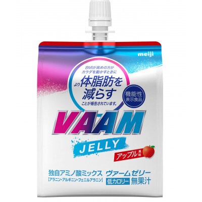 明治 ヴァームスマートフィットゼリー アップル風味 機能性表示食品 180g×24個