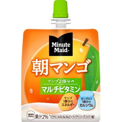 Minute Maid ミニッツメイド 朝マンゴ ゼリー飲料 180gパウチ×24袋パック
