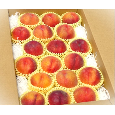 信州うちやま農園の「ワッサー」約4.5kg(15～18玉入り)　桃+ネクタリンの掛け合わせ