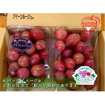 新鮮朝採り 長野県産 クイーンルージュ(R)  400g 2パック 2025年9月中旬より発送予定