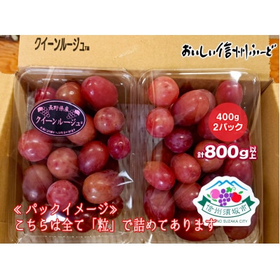 新鮮朝採り 長野県産 クイーンルージュ(R)  400g 2パック 2026年9月中旬より発送予定
