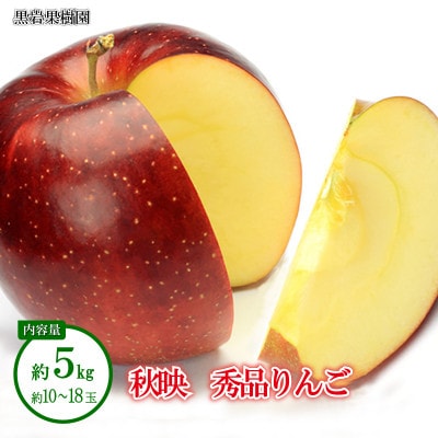 【2026年発送】秋映 秀品 約5kg (約10～18玉)《黒岩果樹園》