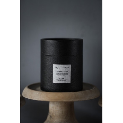 琥珀瓶の蜜蝋蝋燭　1個