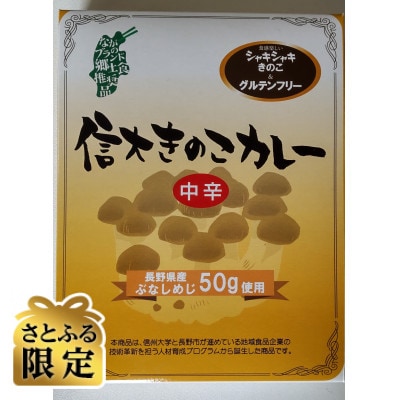 【さとふる限定】信大きのこカレー・信大きのこハヤシ　各15箱セット