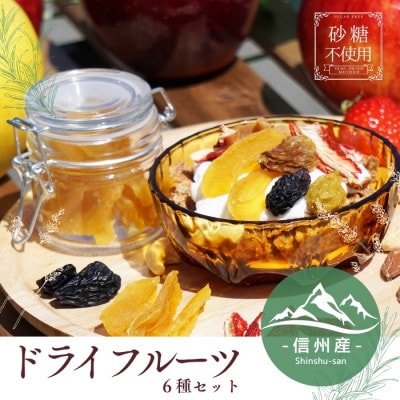 【信州産】　ドライフルーツ　6種詰め合わせセット
