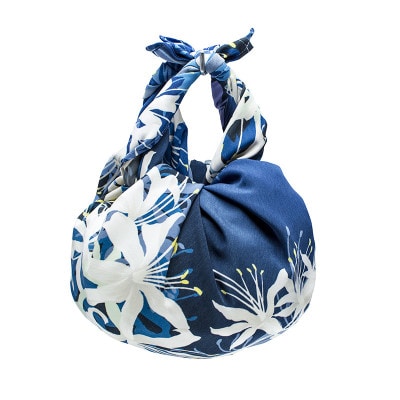 撥水風呂敷『ながれ』曼珠沙華(平織70cmサイズ)