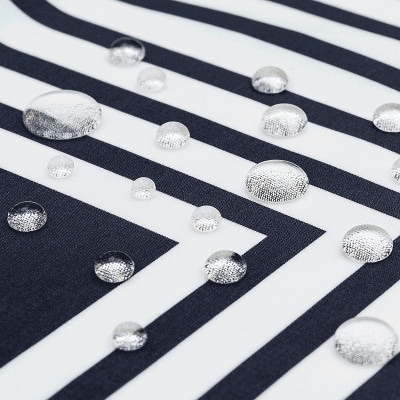 撥水風呂敷『ながれ』マリンボーダー(平織96cmサイズ)