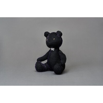 海外の有名ブランドで採用された特殊なニットで製作したテディベア えんとくん パープル お礼品詳細 ふるさと納税なら さとふる