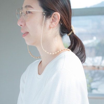 刺繍グラスコード　ウッドベージュ